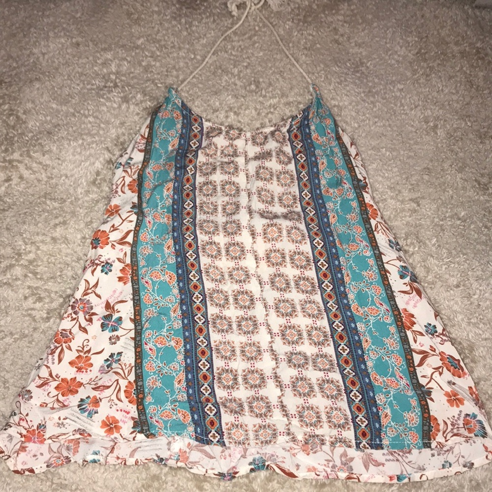 Patterned Halter Top